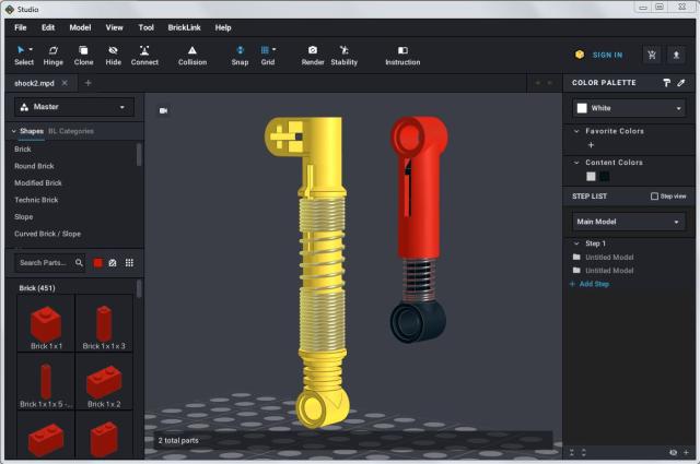 vacuum engine from BrickLink Studio