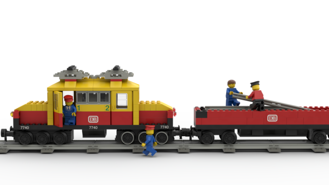 LEGO vintage 12V Trains 7740 Inter-City Passenger Train with original box,  RARE